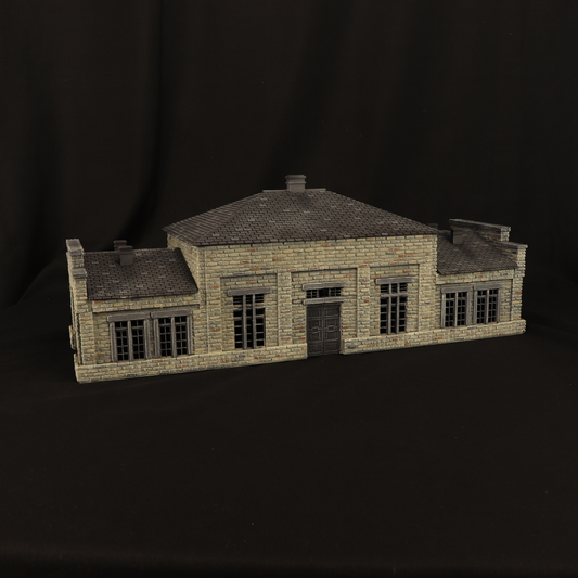 Bâtiment industriel WWII – Décor 3D wargame