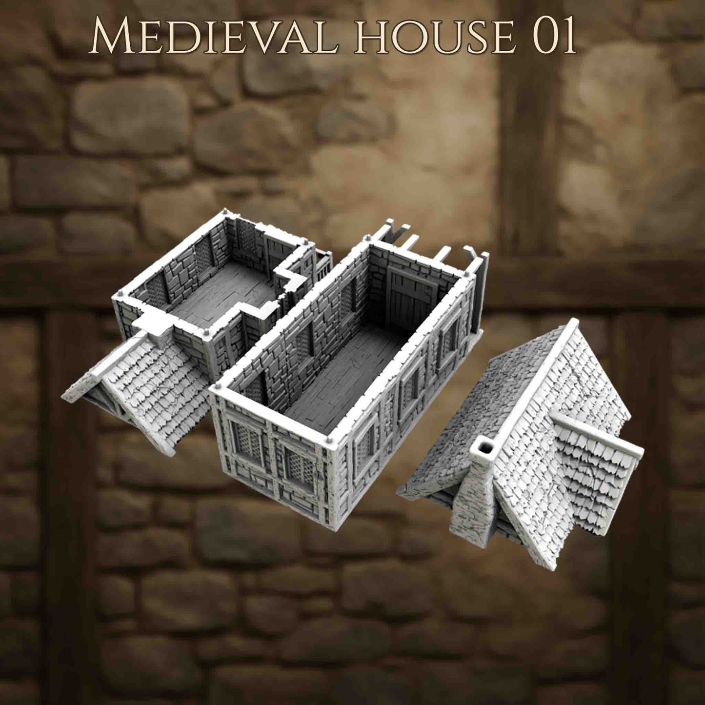 Maison Médiévale 1 – Décor 3D pour Wargame
