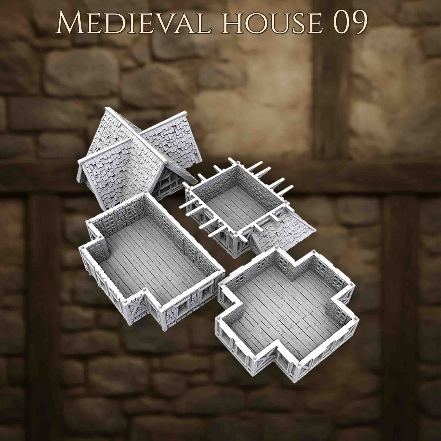 Maison Médiévale 9 – Décor 3D pour Wargame