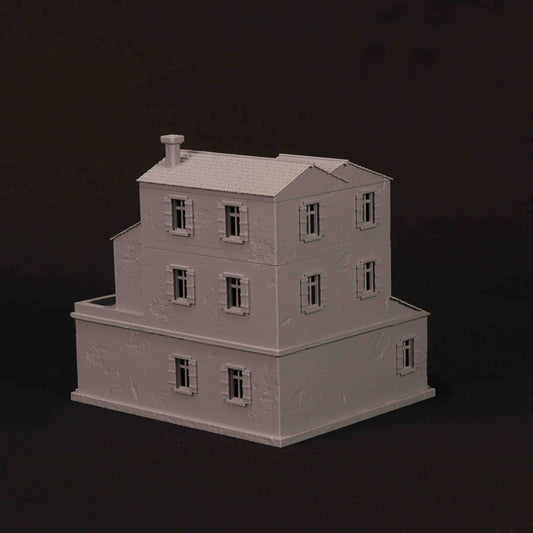 Maison provençale 3D imprimée pour wargame Bolt Action – modèle 03