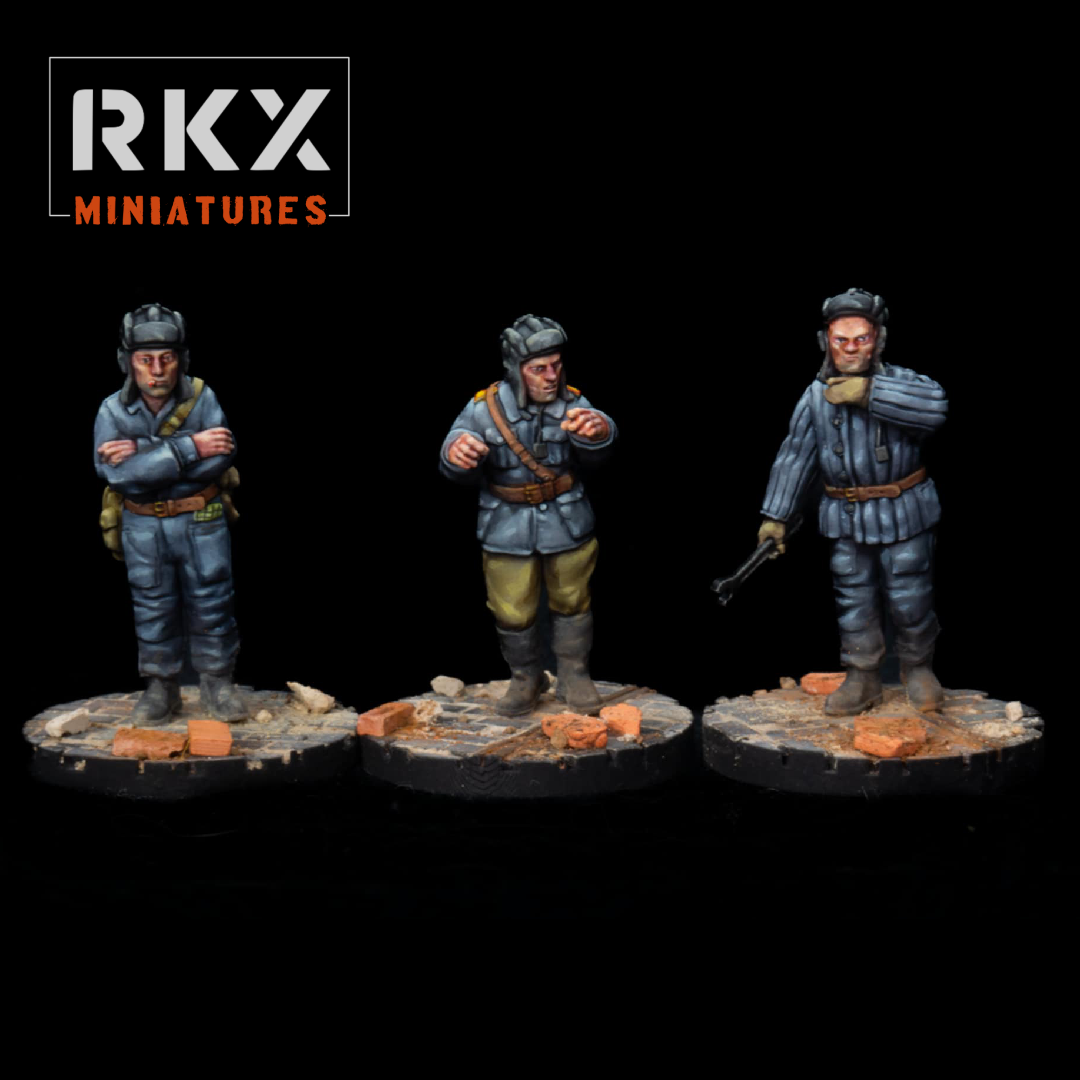 Soviet Union Tankers Crew RKX Miniatures