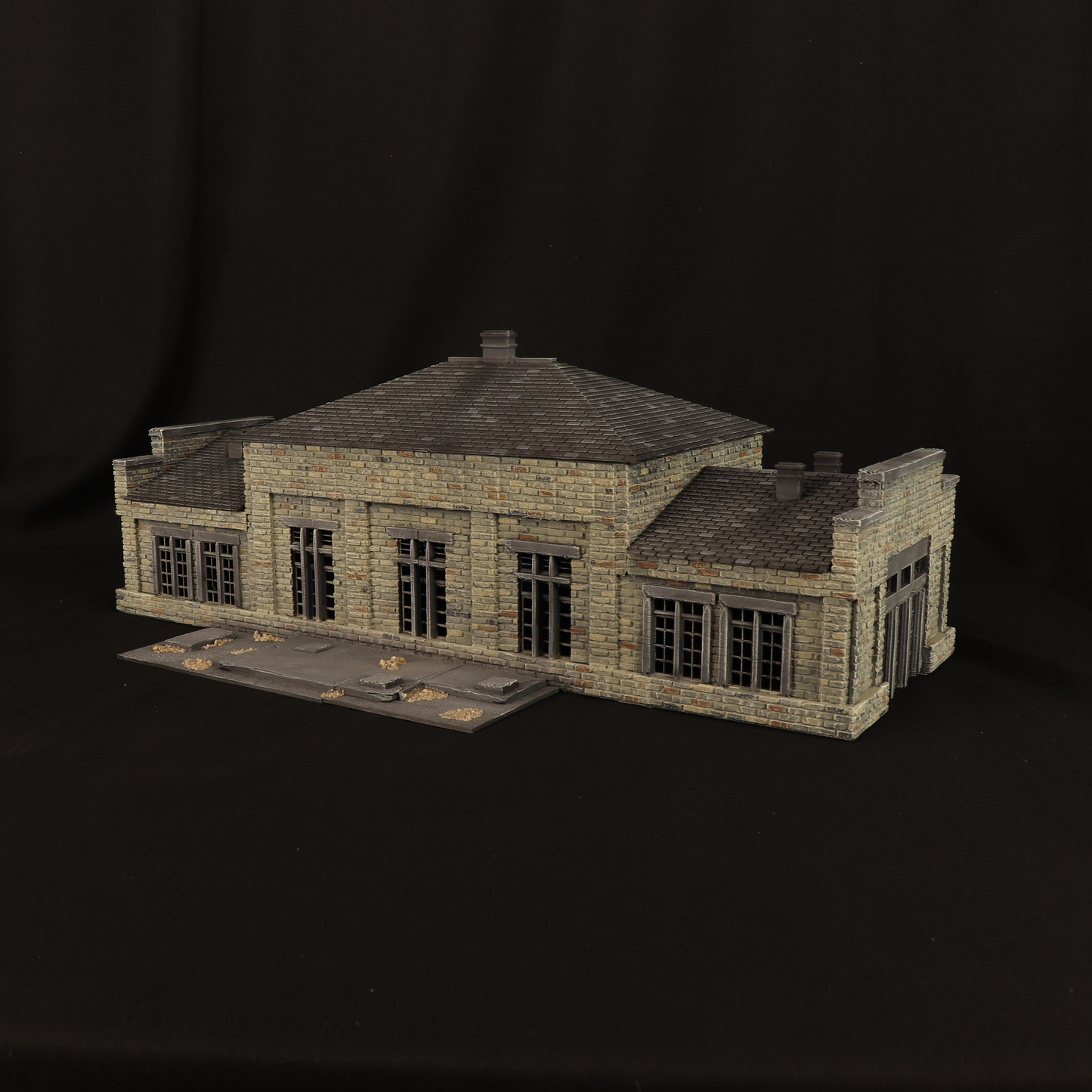 Bâtiment industriel WWII – Décor 3D wargame