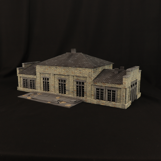Bâtiment industriel WWII – Décor 3D wargame