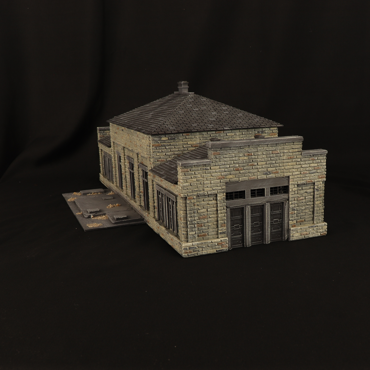 Bâtiment industriel WWII – Décor 3D wargame