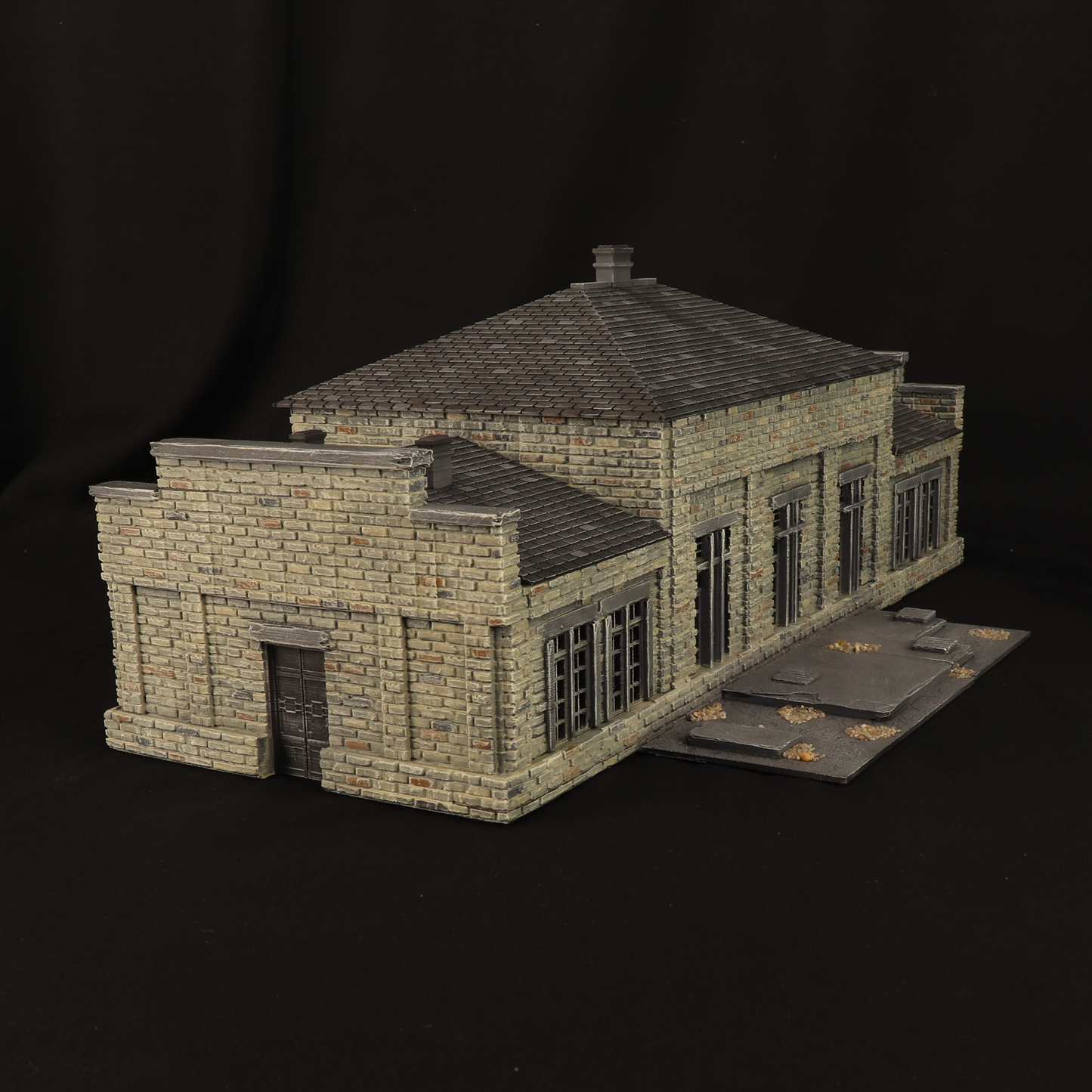 Bâtiment industriel WWII – Décor 3D wargame