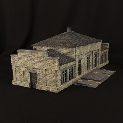 Bâtiment industriel WWII – Décor 3D wargame