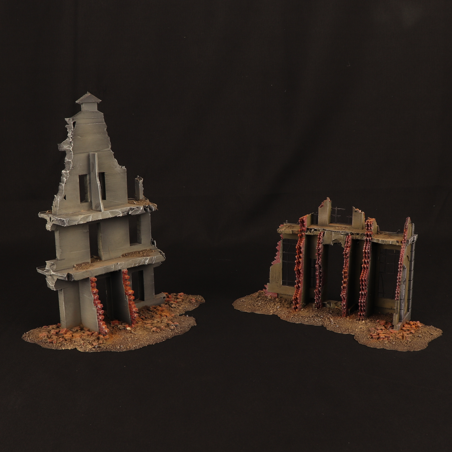 Ruines urbaines WWII – Décor 3D wargame