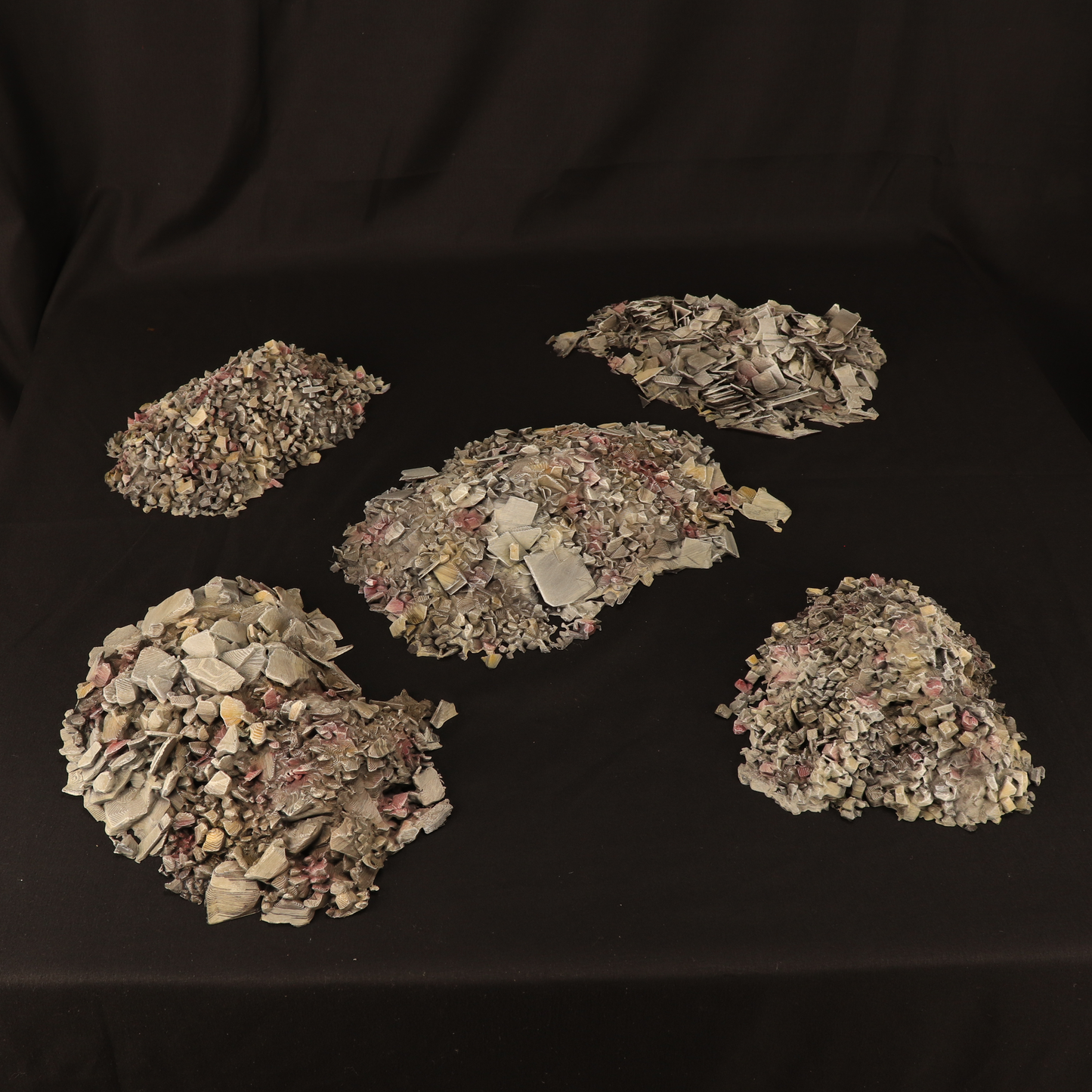 Tas de gravats WWII – Décor 3D wargame