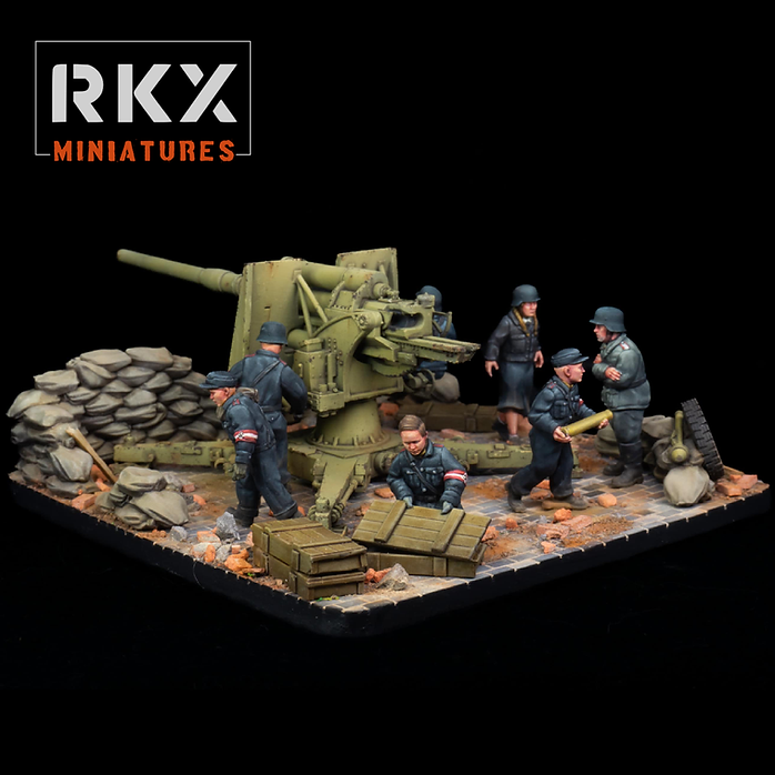 Hitler Youth 88mm – Canon FLAK 36 avec équipage