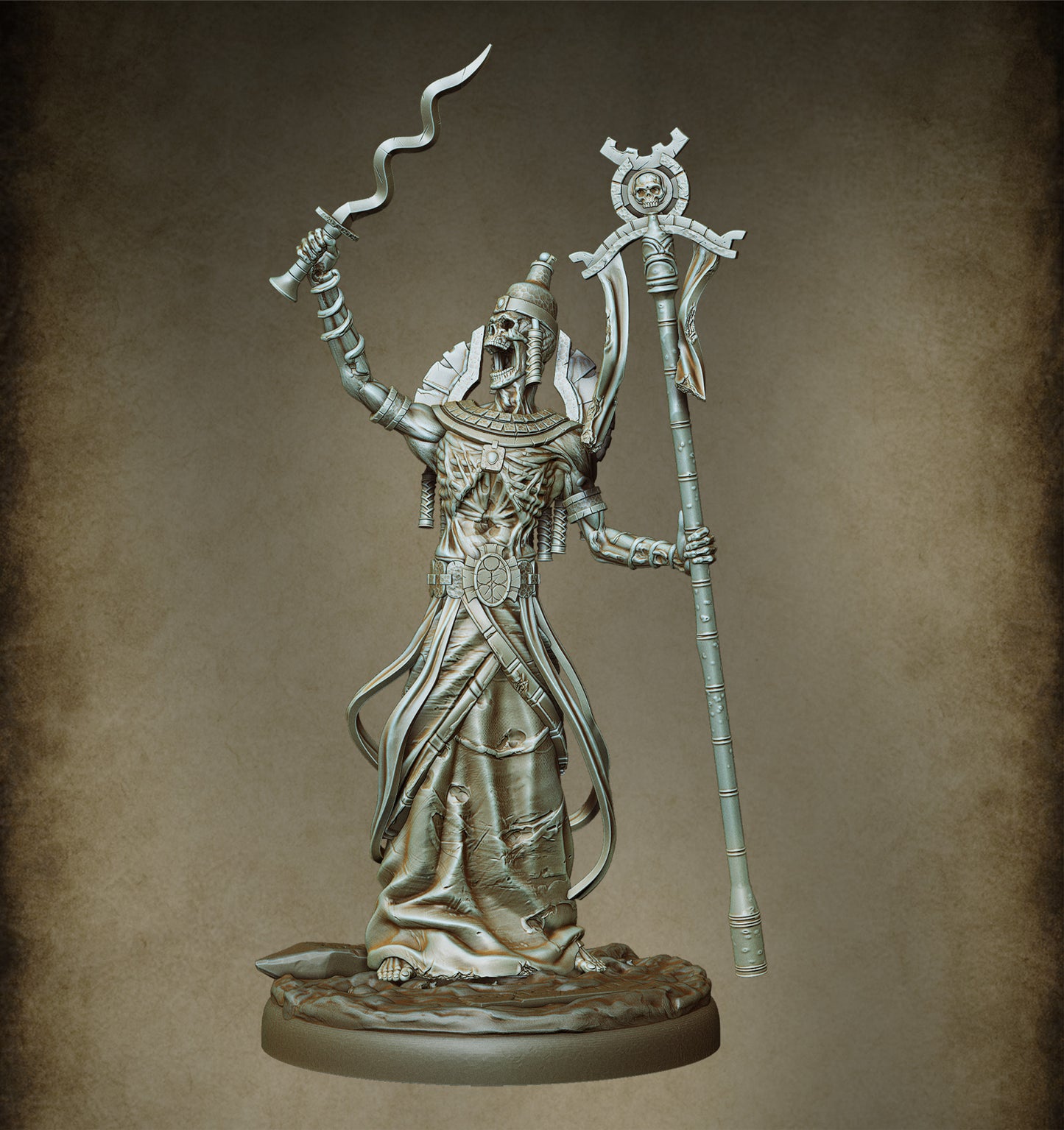 Mummy Priest - Mortuary Invoker  (1 figurine)