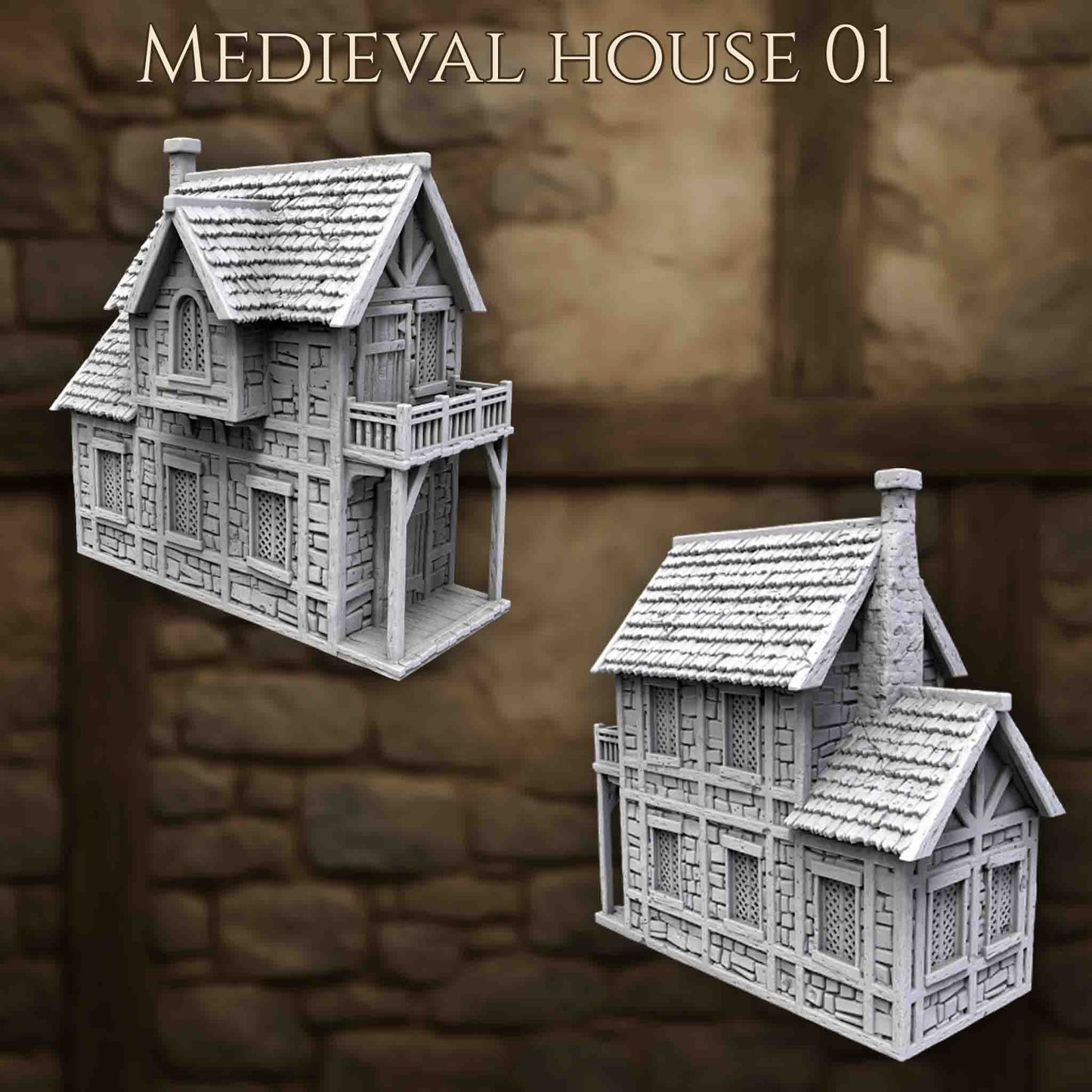 Maison Médiévale 1 – Décor 3D pour Wargame