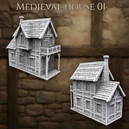 Maison Médiévale 1 – Décor 3D pour Wargame