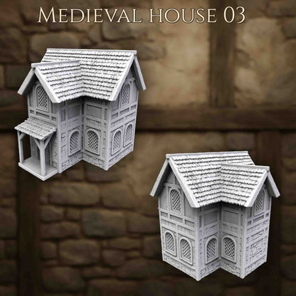 Maison Médiévale 3 – Décor 3D pour Wargame