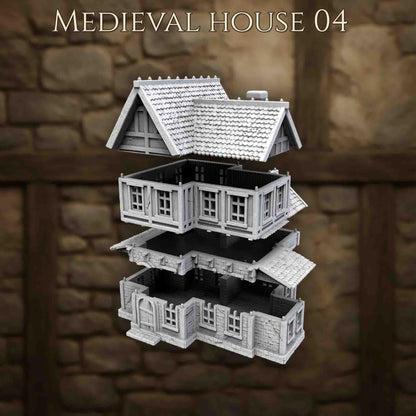 Maison Médiévale 4 – Décor 3D pour Wargame