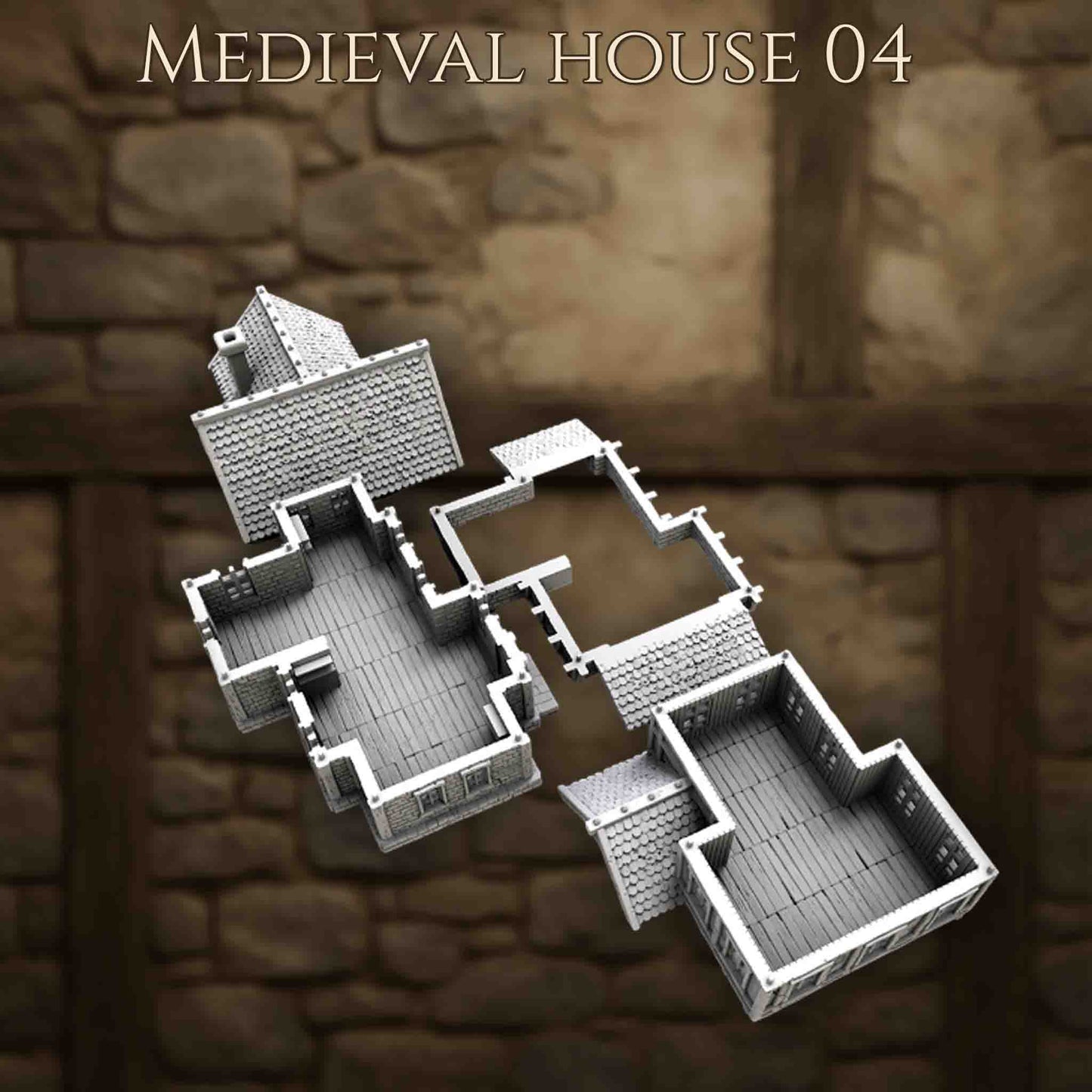 Maison Médiévale 4 – Décor 3D pour Wargame