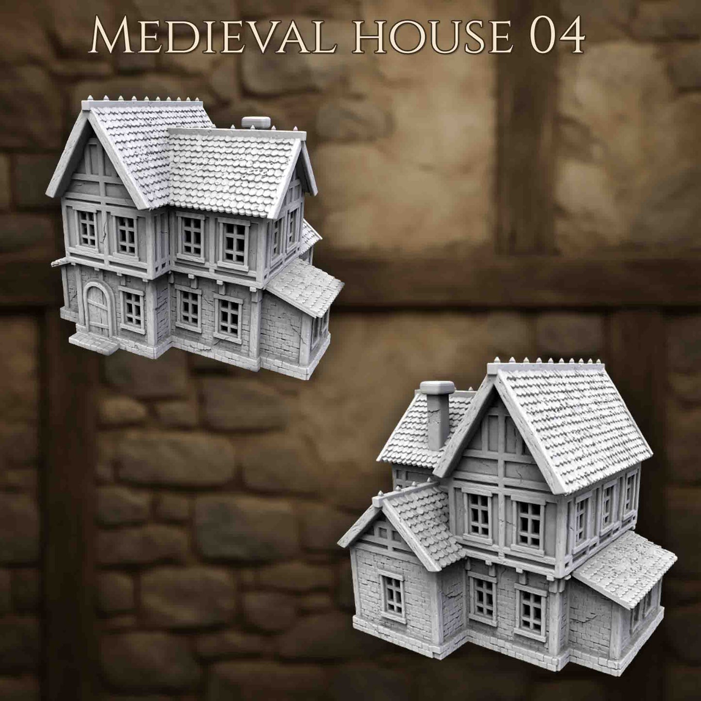 Maison Médiévale 4 – Décor 3D pour Wargame