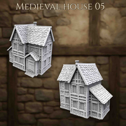 Maison Médiévale 5 – Décor 3D pour Wargame
