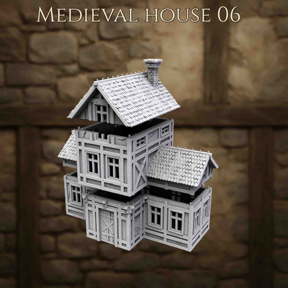 Maison Médiévale 6 – Décor 3D pour Wargame