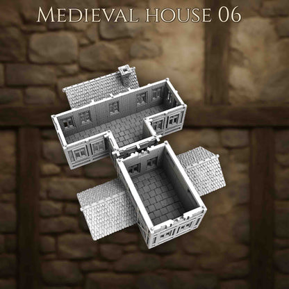 Maison Médiévale 6 – Décor 3D pour Wargame