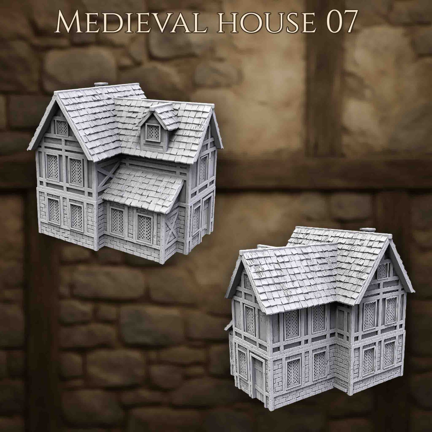 Maison Médiévale 7 – Décor 3D pour Wargame