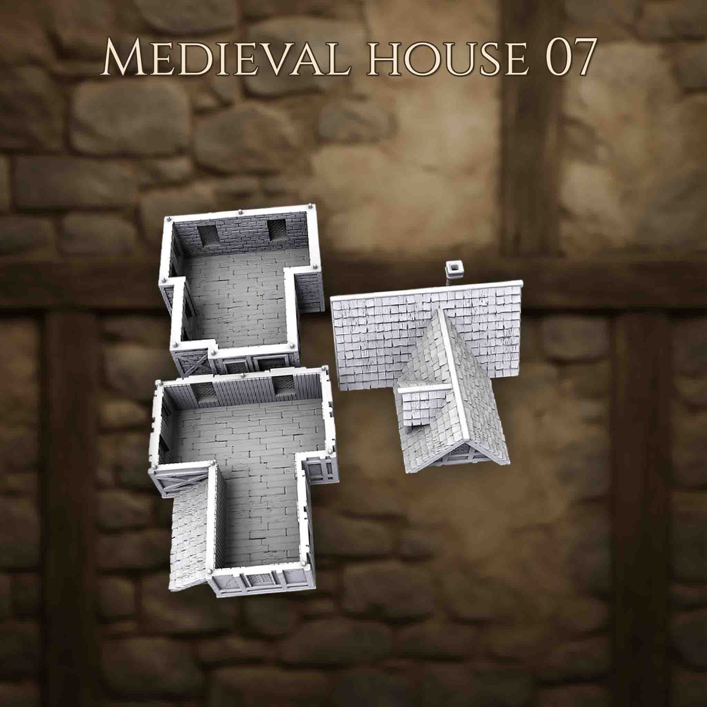 Maison Médiévale 7 – Décor 3D pour Wargame