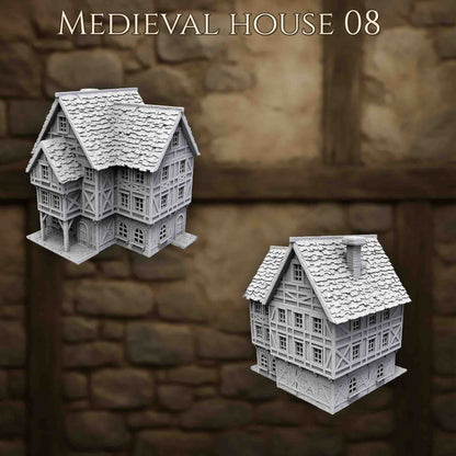 Maison Médiévale 8 – Décor 3D pour Wargame