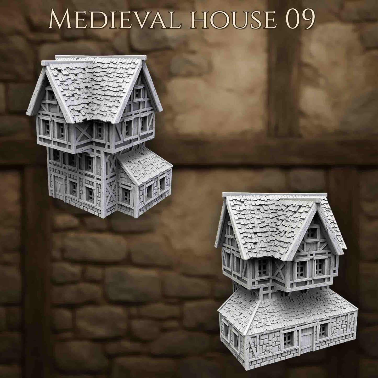 Maison Médiévale 9 – Décor 3D pour Wargame