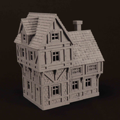 Maison du Marché Médiéval 01 – Décor 3D pour Wargame