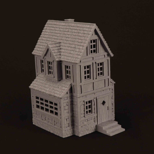 Maison du Marché Médiéval 4 – Décor 3D pour Wargame