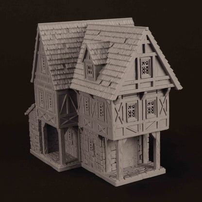 Maison du Marché Médiéval 9 – Décor 3D pour Wargame
