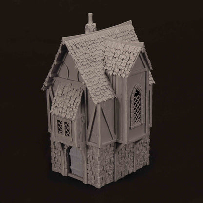 Maison Médiévale en Pierre – Décor 3D pour Wargame
