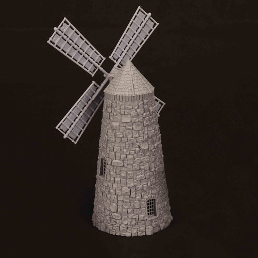 Moulin Médiéval en Pierre – Décor 3D pour Wargame