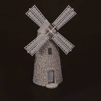 Moulin Médiéval en Pierre – Décor 3D pour Wargame