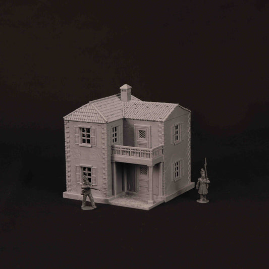Maison provençale 3D imprimée pour wargame Bolt Action – modèle 01