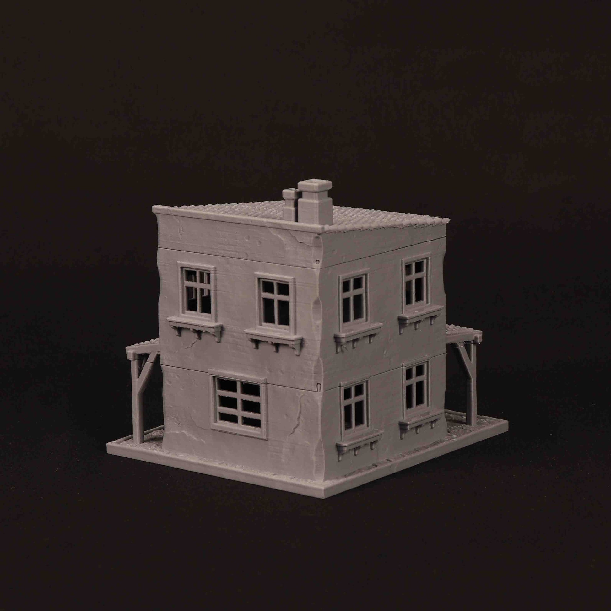 Maison provençale 3D imprimée pour wargame Bolt Action – modèle 02
