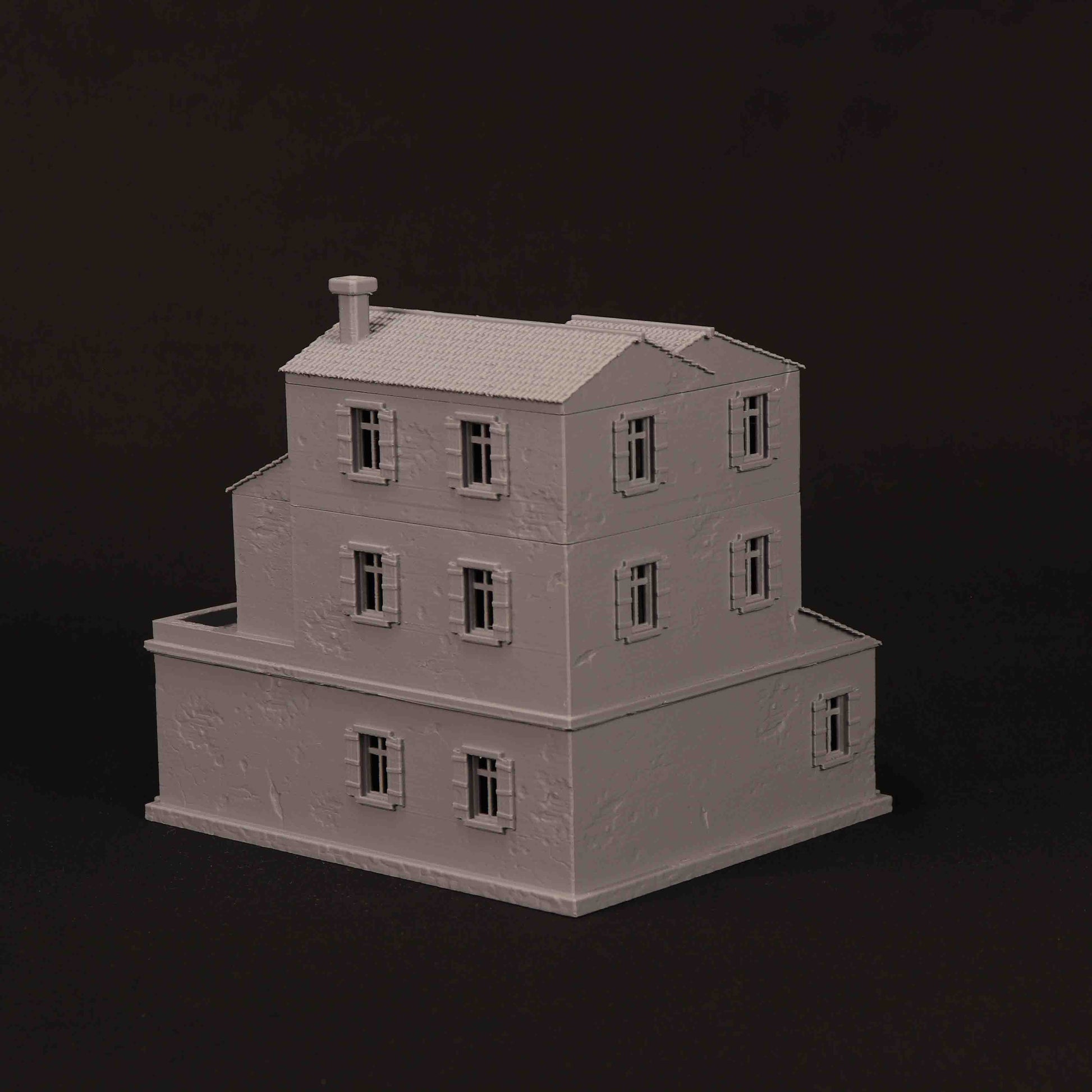Maison provençale 3D imprimée pour wargame Bolt Action – modèle 03