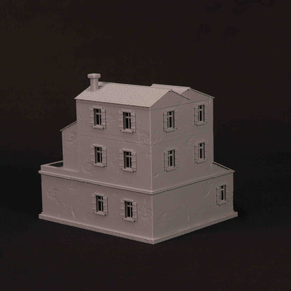 Maison provençale 3D imprimée pour wargame Bolt Action – modèle 03