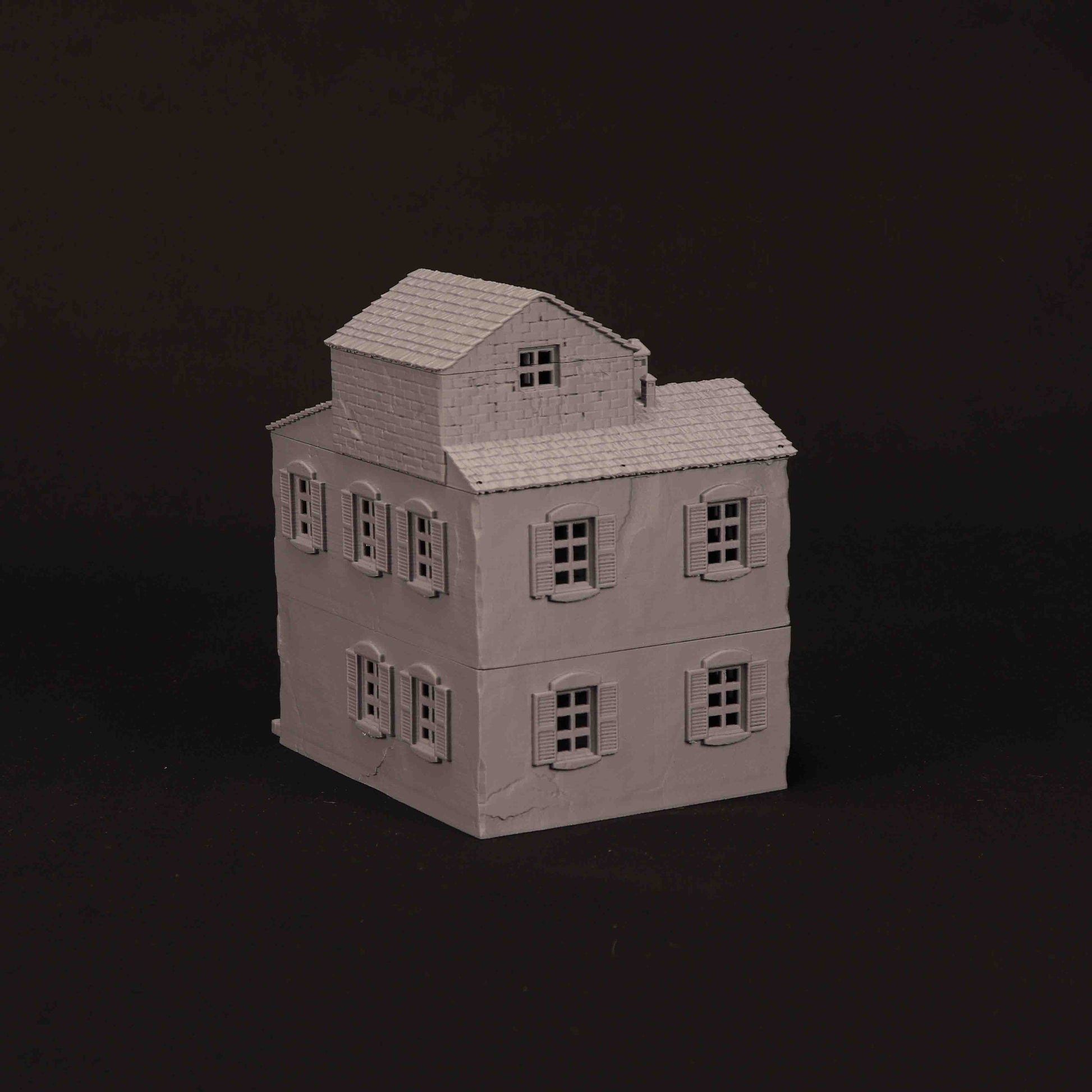 Maison provençale 3D imprimée pour wargame Bolt Action – modèle 04