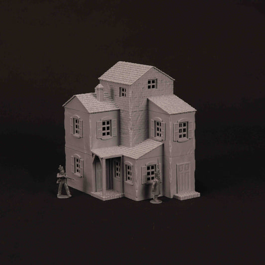 Maison provençale 3D imprimée pour wargame Bolt Action – modèle 04