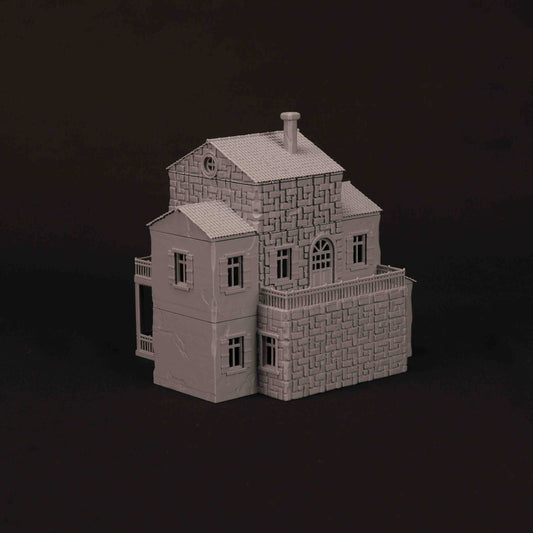 Maison provençale 3D imprimée pour wargame Bolt Action – modèle 06