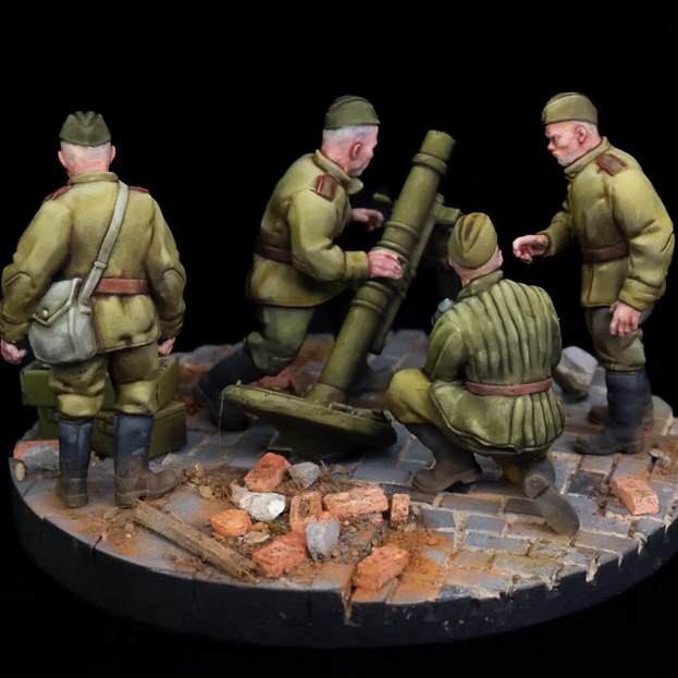 Soviet Union Heavy Mortar Team RKX Miniatures