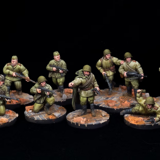 Soviet Union SMG Infantry squad RKX Miniatures