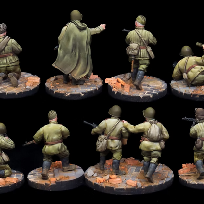 Soviet Union SMG Infantry squad RKX Miniatures