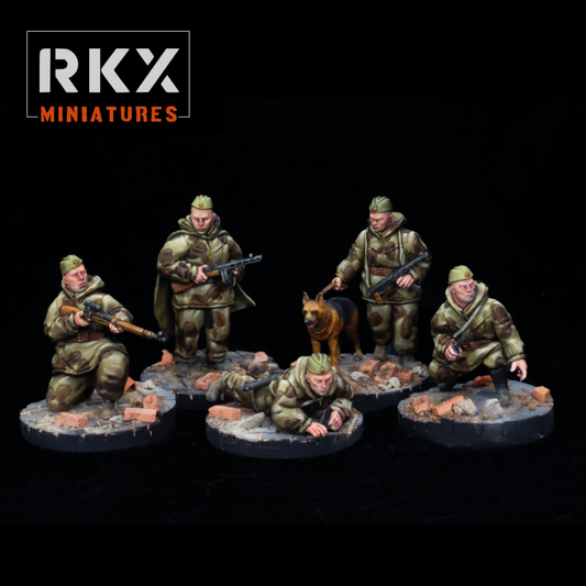 Soviet Union Scout Infantry Squad RKX Miniatures