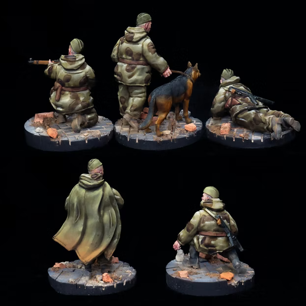 Soviet Union Scout Squad Team RKX Miniatures