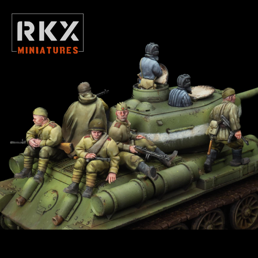 Soviet Union Tank Riders Squad RKX Miniatures 