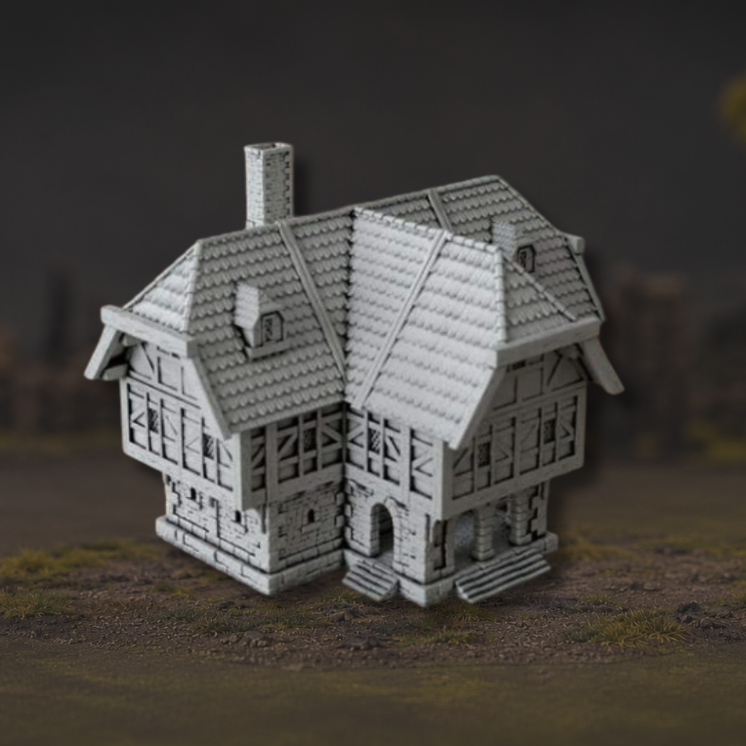 Bâtiment médiéval fantastique Gildengrund pour Mordheim, Age of Sigmar et MESBG