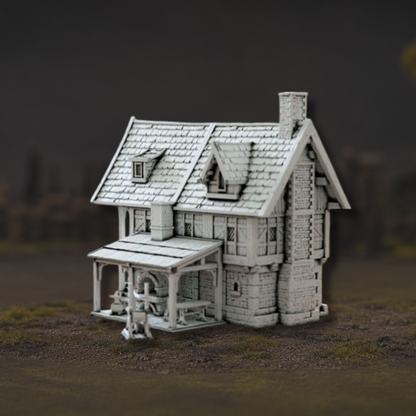 Maison de forgeron médiévale de Gildengrund pour table Mordheim et The Old World