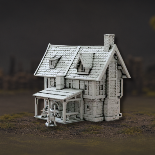 Maison de forgeron médiévale de Gildengrund pour table Mordheim et The Old World
