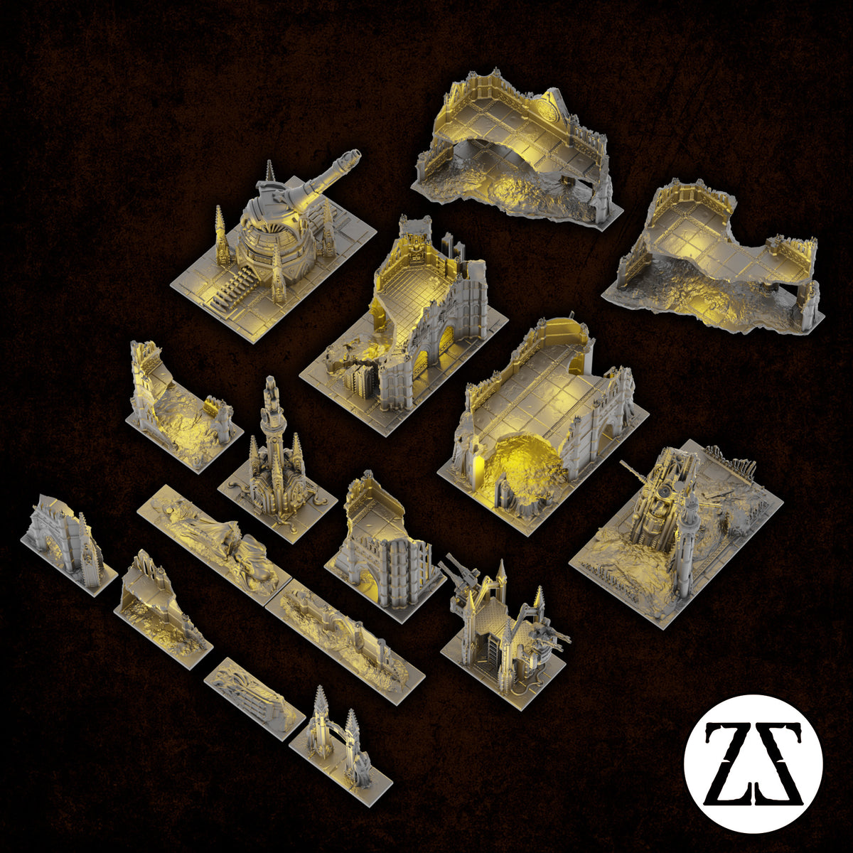 Set complet de décors Warhammer 40K V11 Zorpsector Gothica
